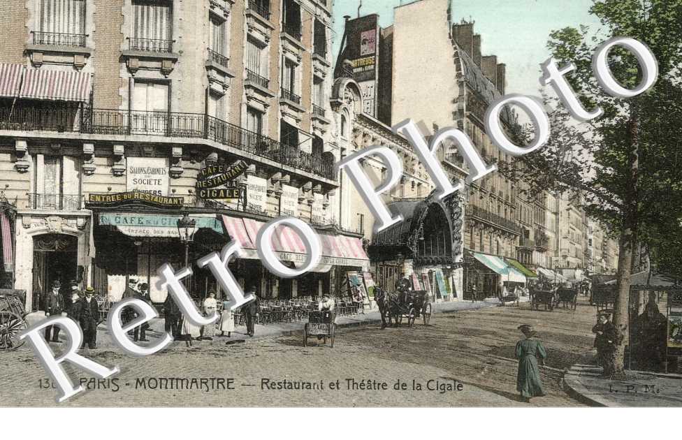 Photo Ancienne Village La Cigale Boulevard Rochechouart Paris