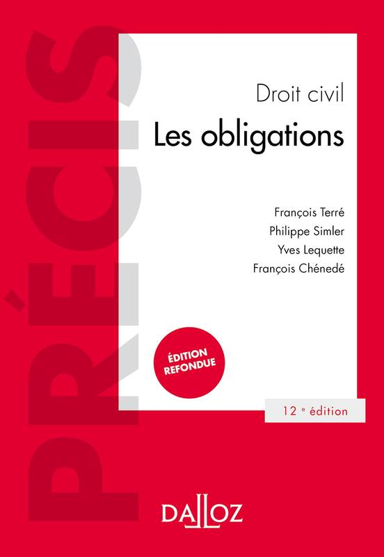 Droit Civil Les Obligations E Ed Les Obligations Fran Ois Terr