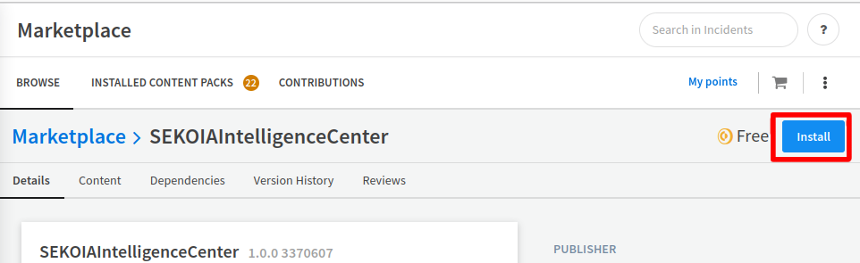 Installation of Sekoia.io CTI integration