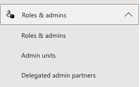 Roles button