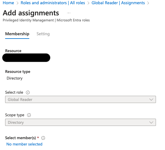 App registrations button