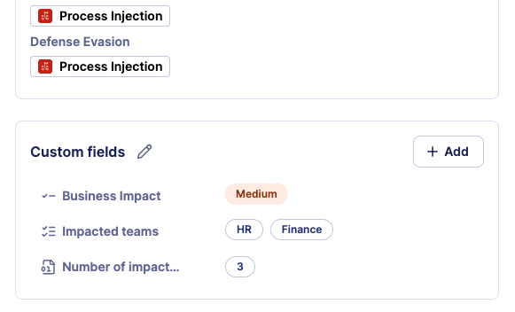 Custom Fields in Case Details