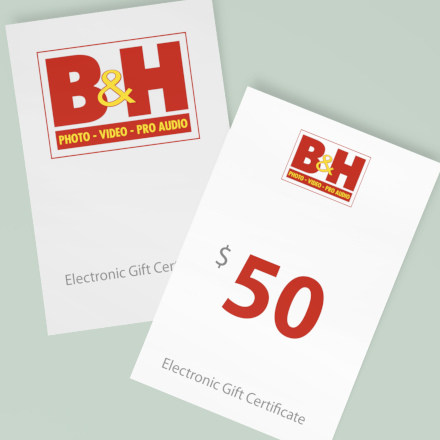 50 USD bhphotovideo.com Dāvanu Karte image