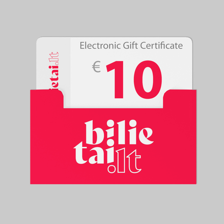 10 EUR подарочная карта bilietai.lt image