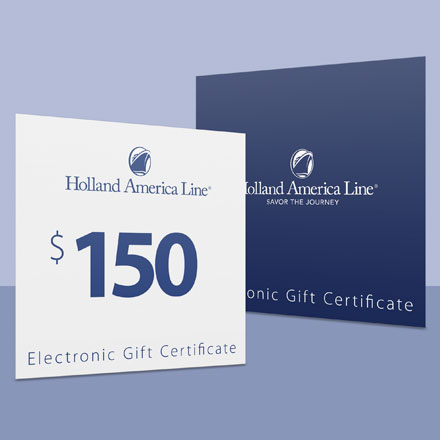 150 USD Gift Card Holland America Line image