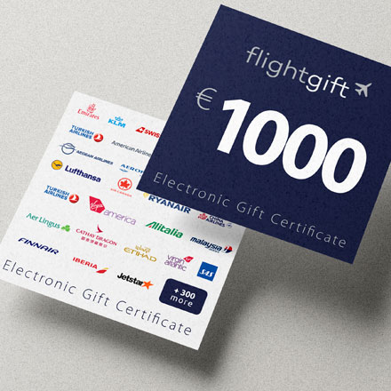 1000 EUR подарочная карта FlightGift.com image