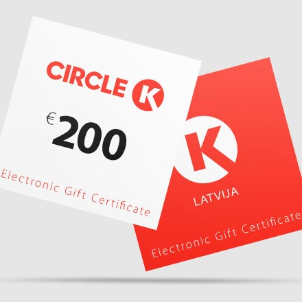 Подарочная карта Circle K Latvija на 200 евро image