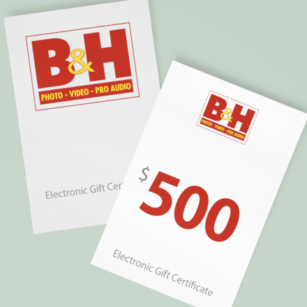 500 USD bhphotovideo.com Dāvanu Karte image