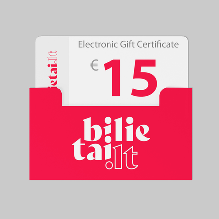 15 EUR bilietai.lt Gift Card image