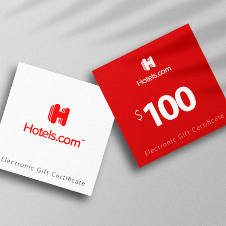 100 USD Gift Card Hotels.com image