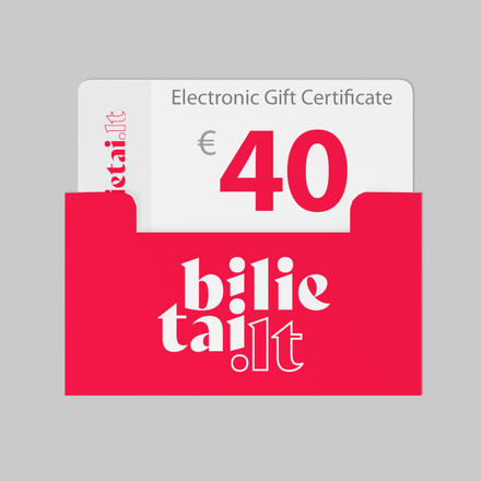 40 EUR подарочная карта bilietai.lt image