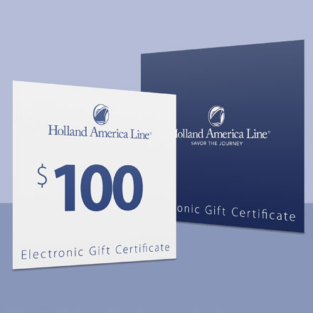 100 USD Gift Card Holland America Line image