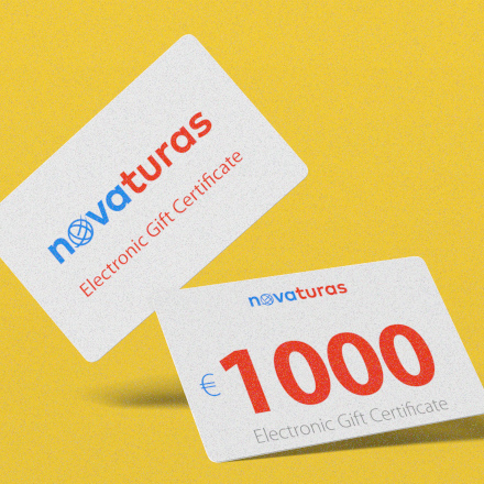 1000 EUR подарочная карта novaturas.lt image