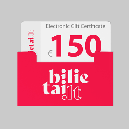 150 EUR подарочная карта bilietai.lt image