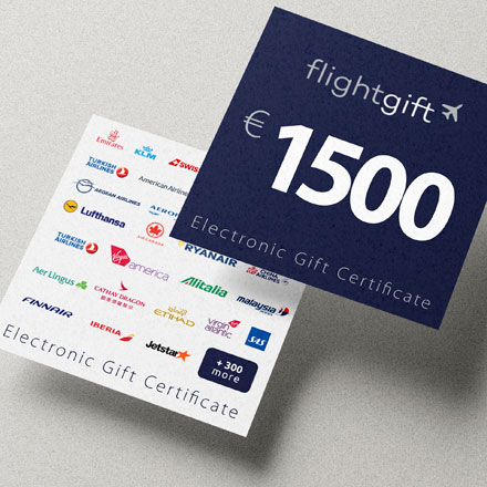 1500 EUR подарочная карта FlightGift.com image