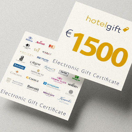 1500 EUR подарочная карта HotelGift.com image