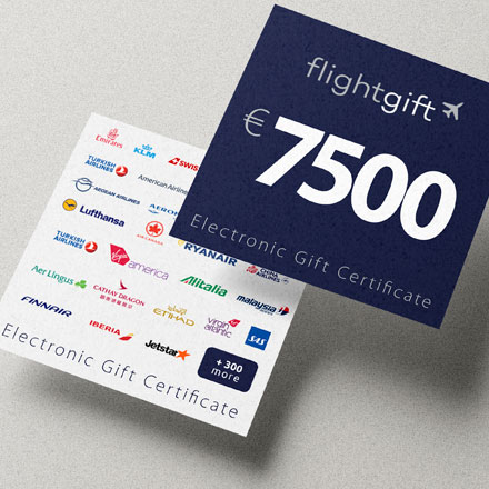 7500 EUR Gift Card FlightGift.com image