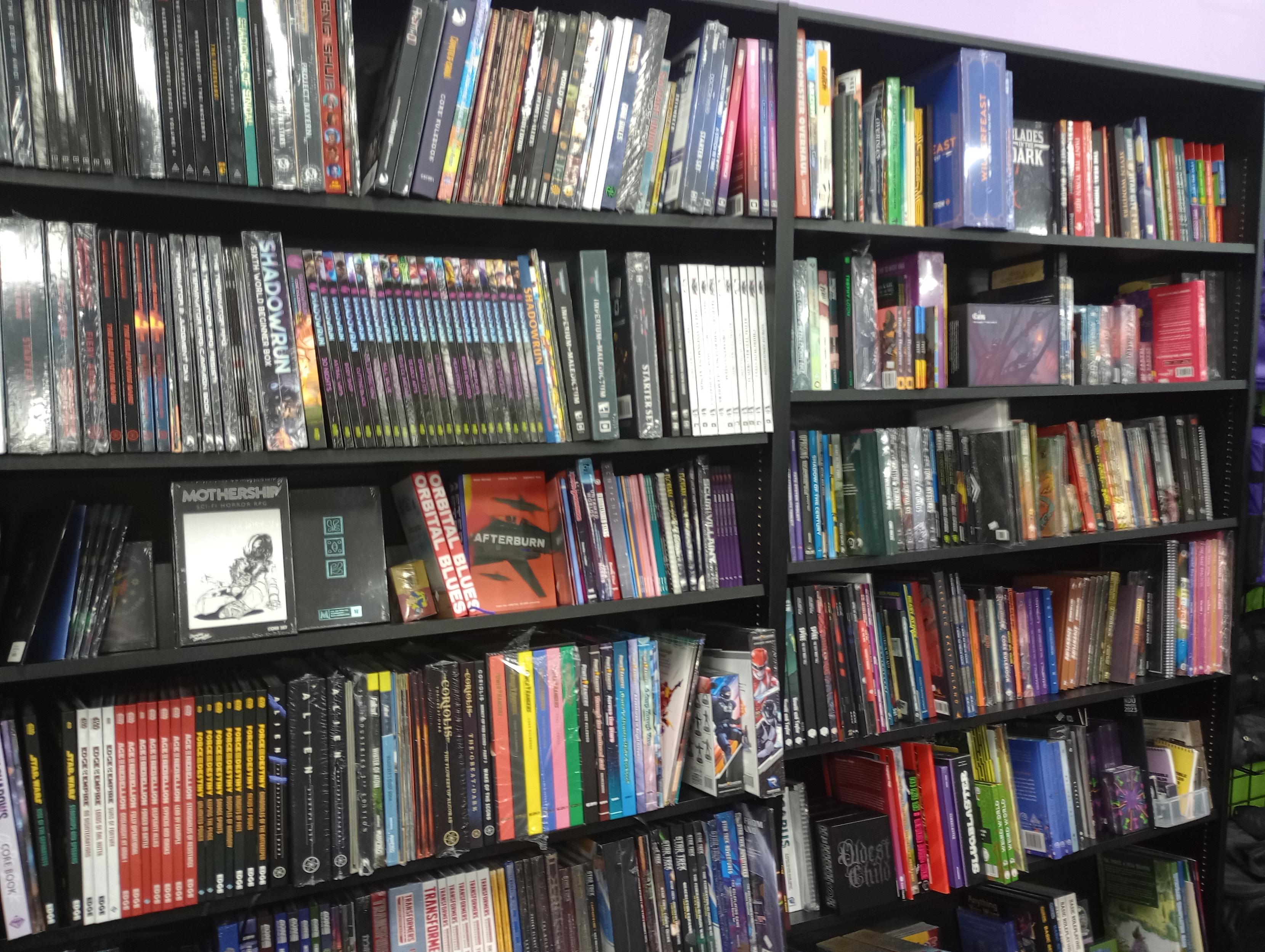 Indie RPG shelves