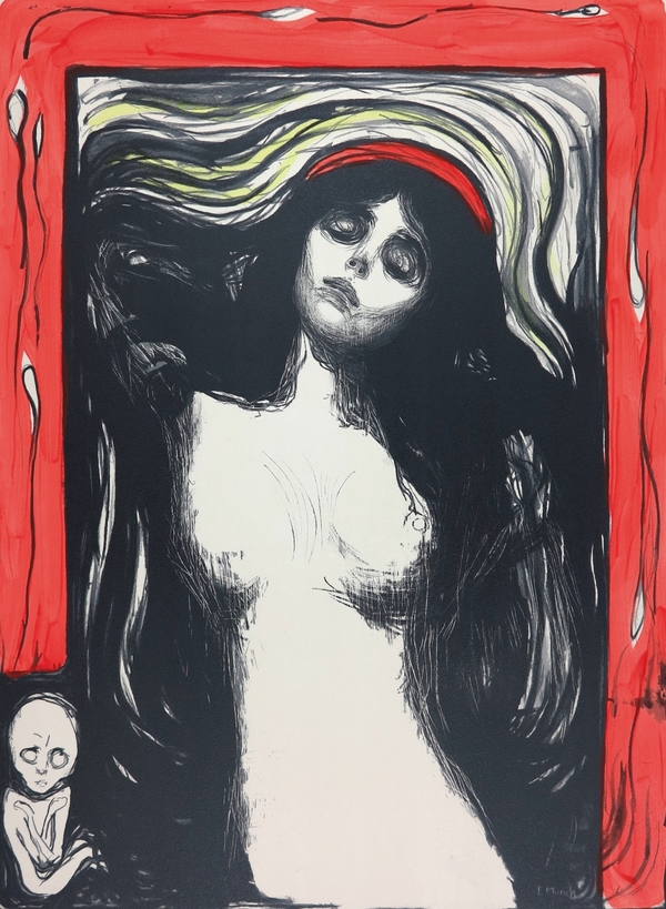 Painting Edvard Munch Madonna Picture Canvas Art Print