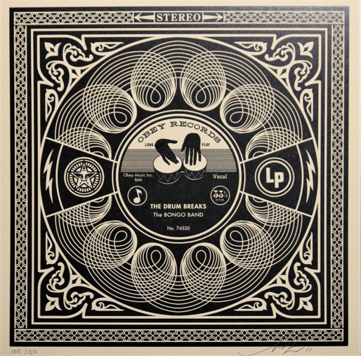 Drum Breaks Dance Floor Riot By Shepard Fairey Obey 2011