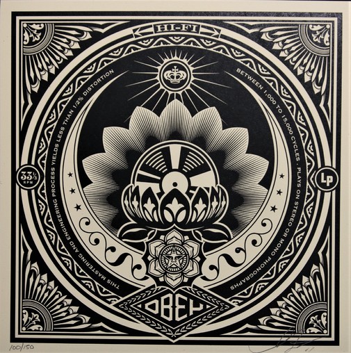 Lotus Dance Floor Riot By Shepard Fairey Obey 2011 Print