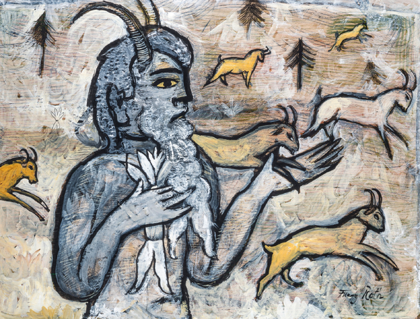 Die Gemsen Les Chamoix By Franz Roth 2006 Drawing Artsper 322321