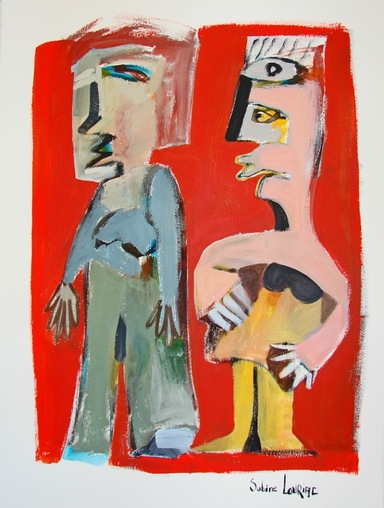 La Non Demande En Mariage By Sabine Louriac 2009 Painting