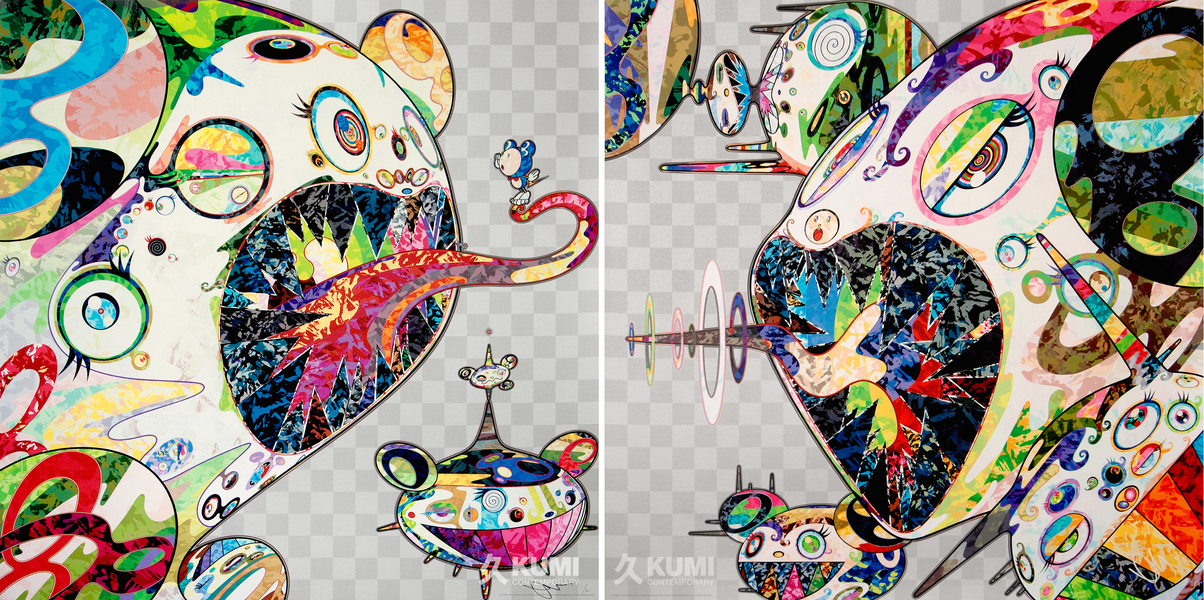 TAKASHI MURAKAMI Canvas Art Print 24/"x24/"