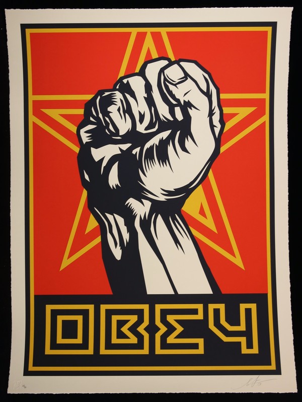 Obey Fist Large Format By Shepard Fairey Obey 19 Print Artsper