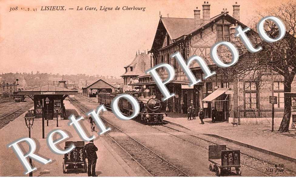 La gare, ligne de Cherbourg