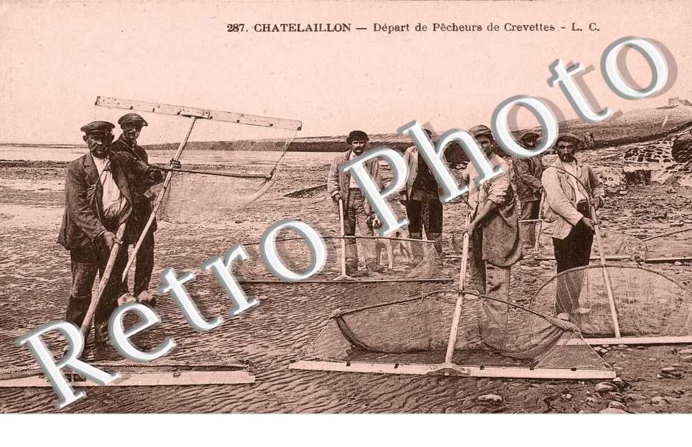 depart de pecheurs de crevettes