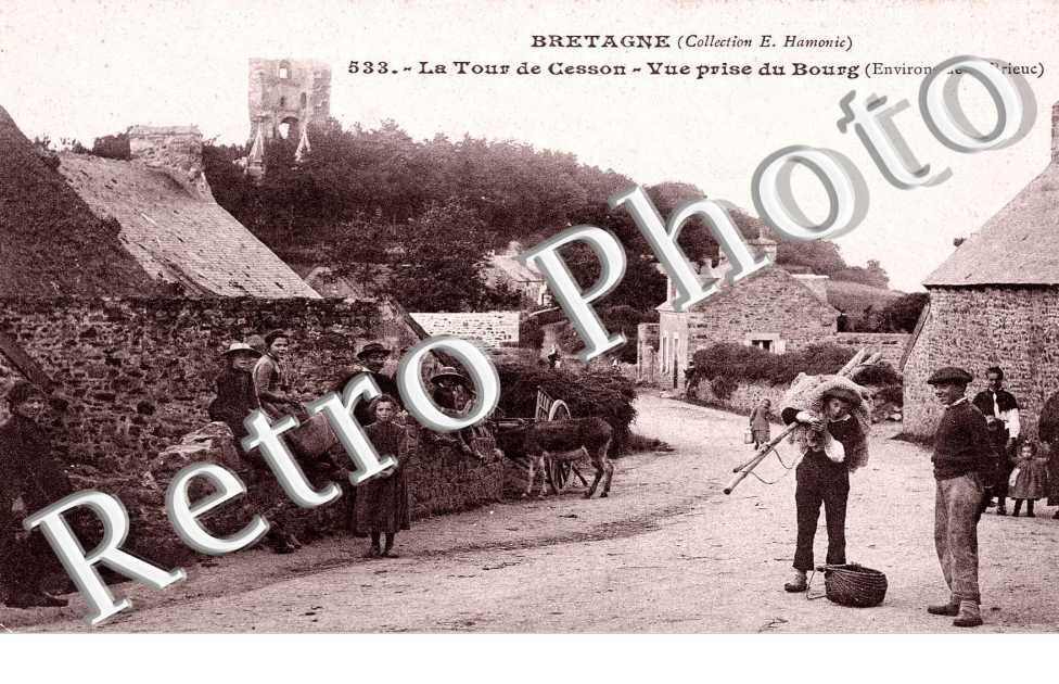 la Tour de Cesson- vue prise du Bourg
