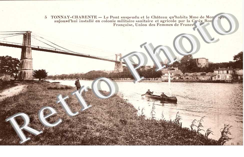 le pont suspendu et le chateau (Mme Montespan)