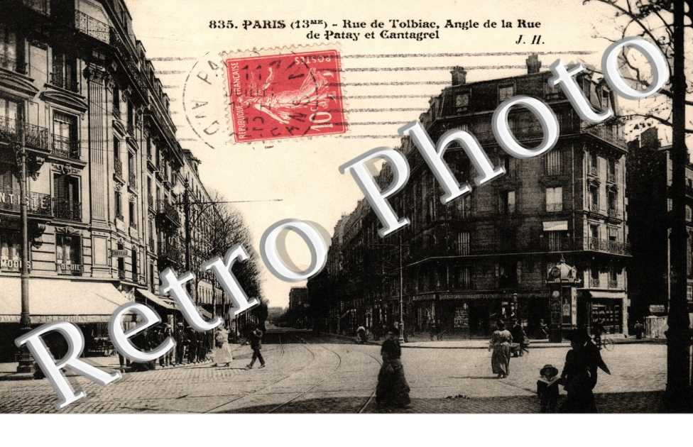 Rue de Tolbiac - Angle de la rue de Patay et Cantagrel
