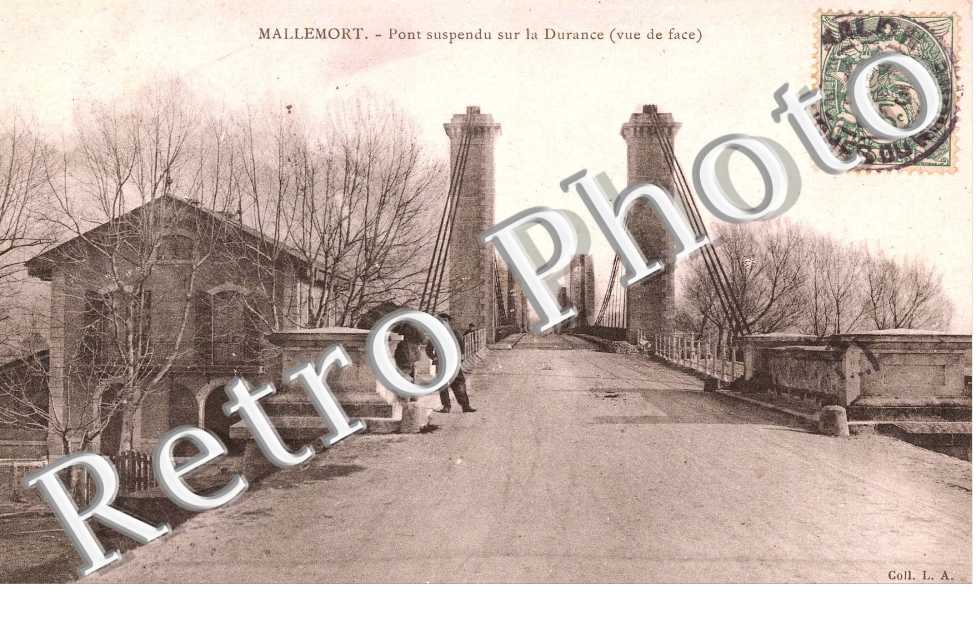 Pont suspendu sur la Durance