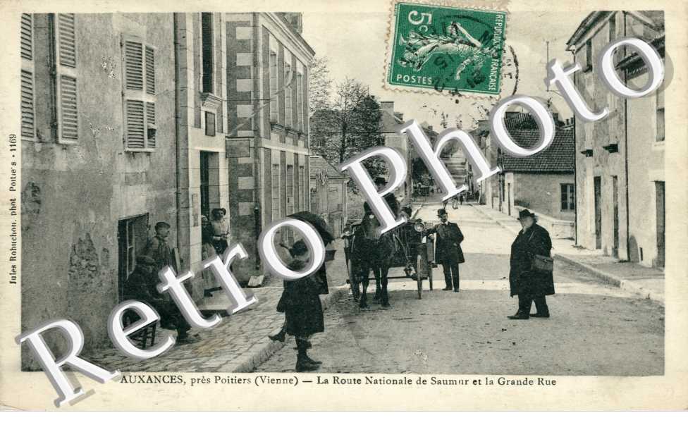 Route nationale de Saumur et la grande rue