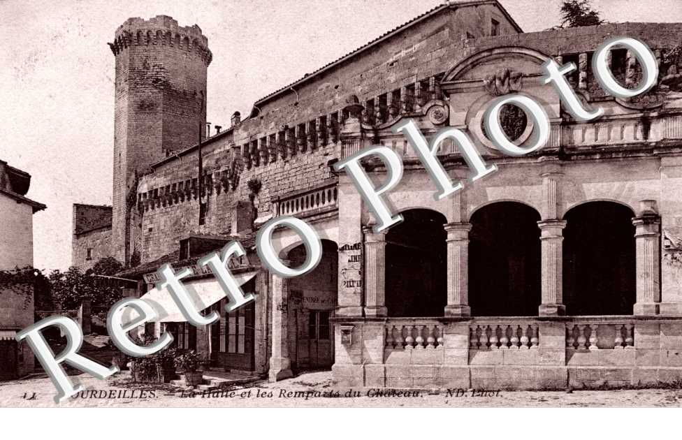 La halle et les remparts du chateau