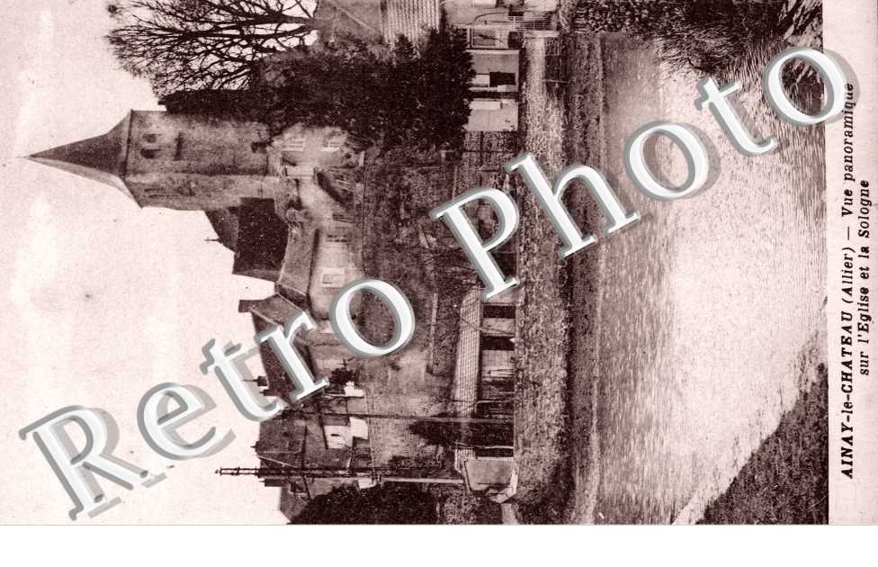 VUE PANORAMIQUE SUR L&#039;EGLISE ET LA SOLOGNE