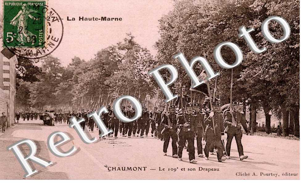 le 109e et son drapeau