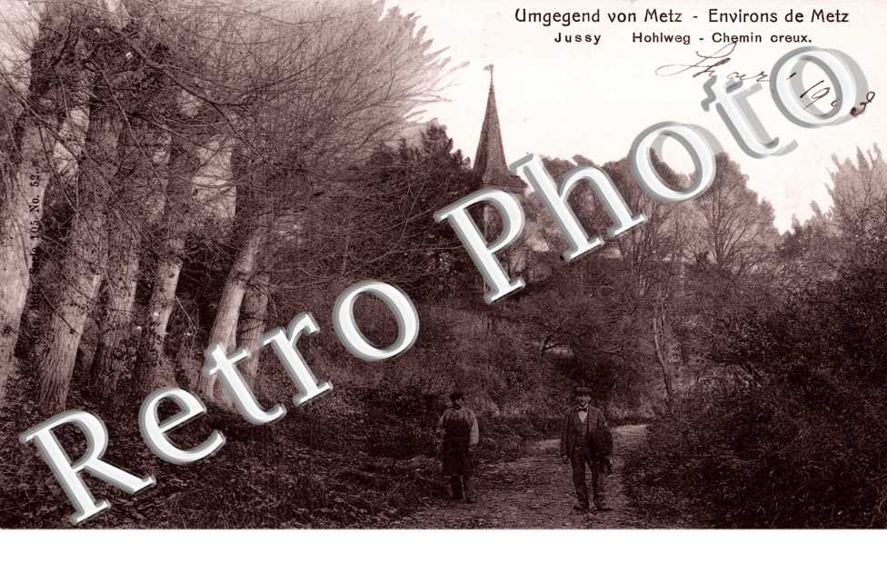 Chemin creux. Hohlweg