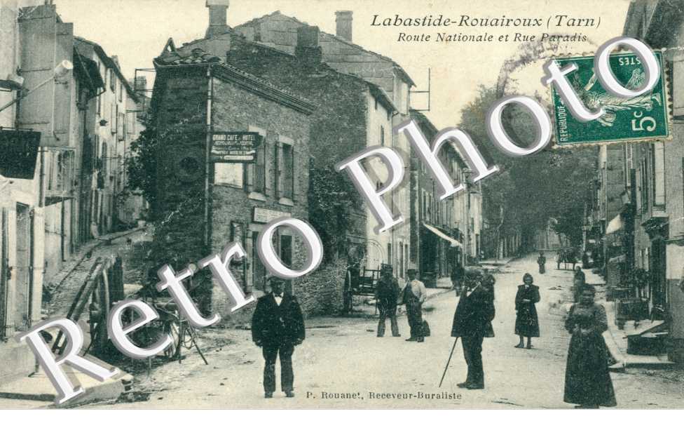 route nationale et rue Paradis