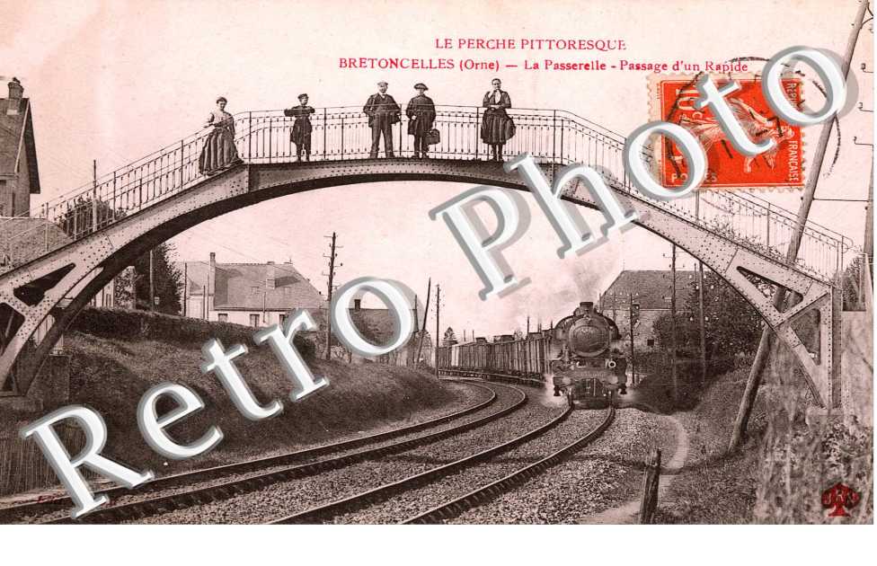 la passerelle - passage d'un rapide