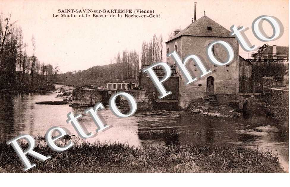 LE MOULIN ET LE BASSIN DE LA ROCHE EN GOUT
