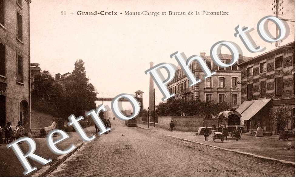 monte charges et bureau de la Peronniere - carte couleur
