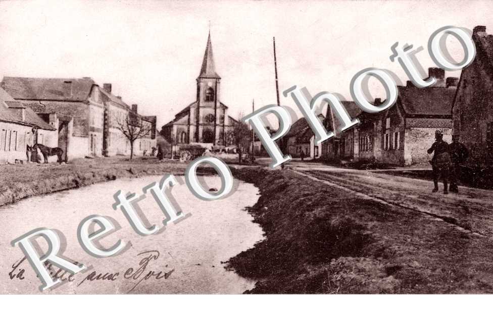 vue vers eglise en 1918