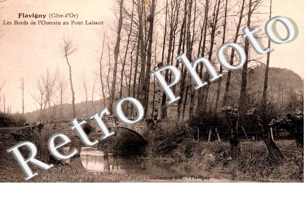 les bords de l'Ozerain au pont Laisant