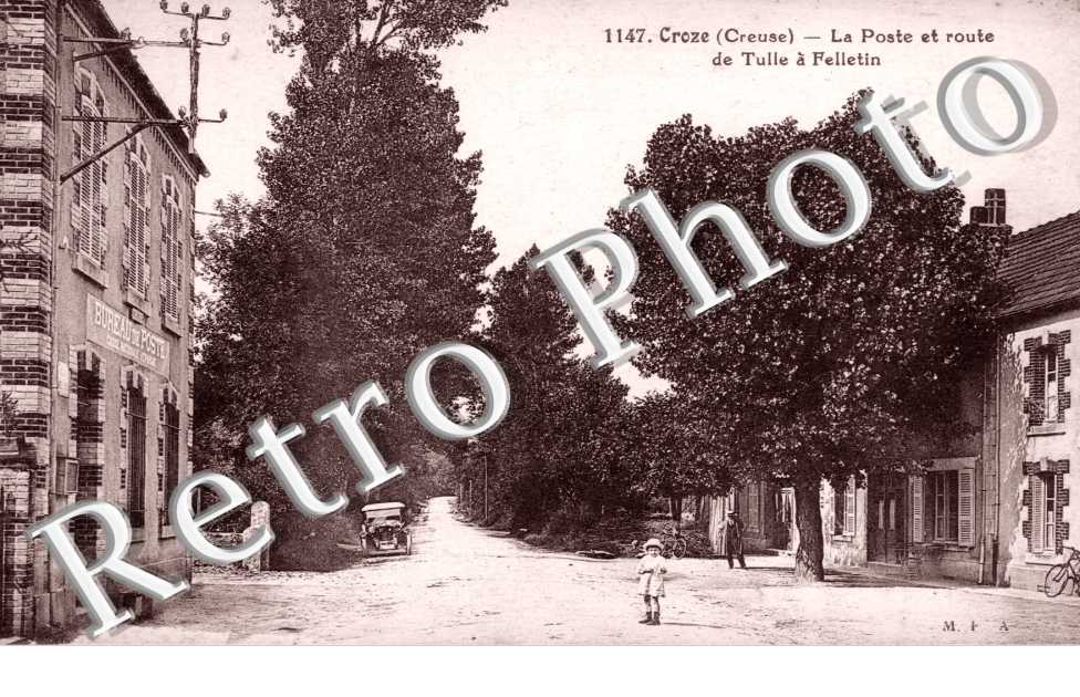 Poste et route de Tulle a Felletin