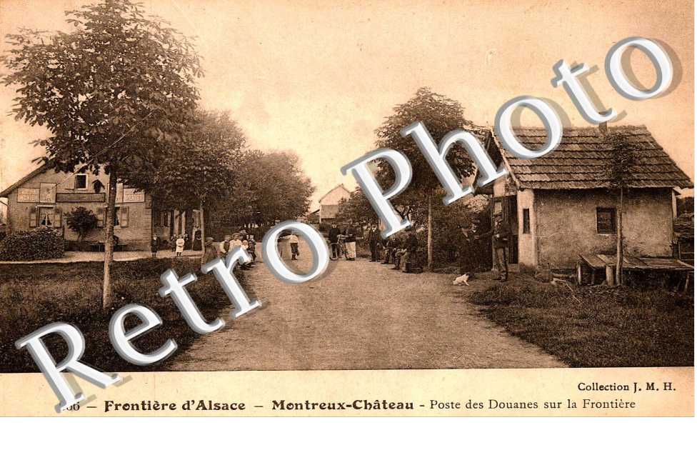 Frontiere d&#039;Alsace. Poste des douanes sur la frontiere