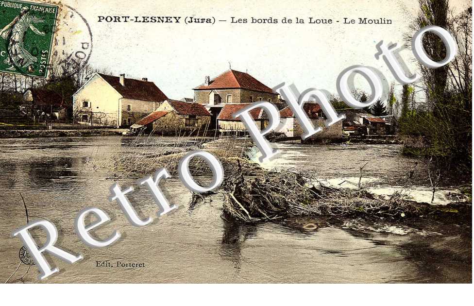 les bords de la Loue - le moulin (couleur)