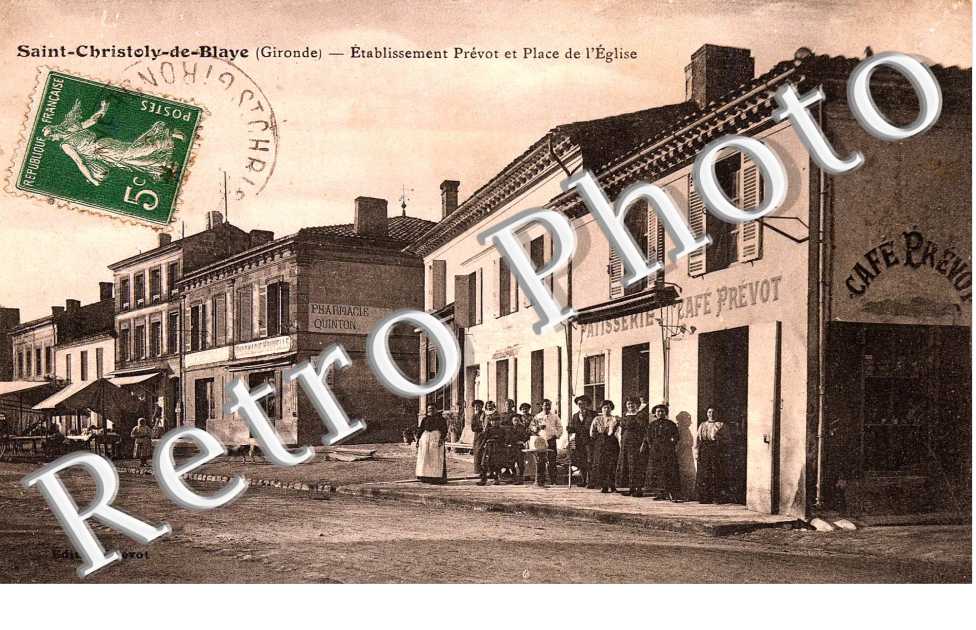 etablissement Prevot et place de lÂ´eglise